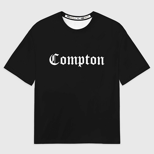Мужская футболка оверсайз Комптон / 3D-принт – фото 1