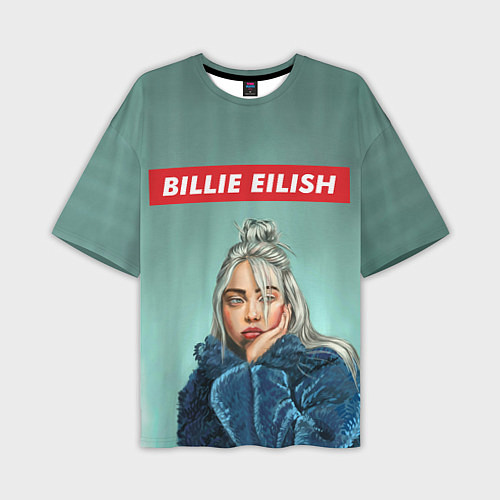 Мужская футболка оверсайз Billie Eilish / 3D-принт – фото 1