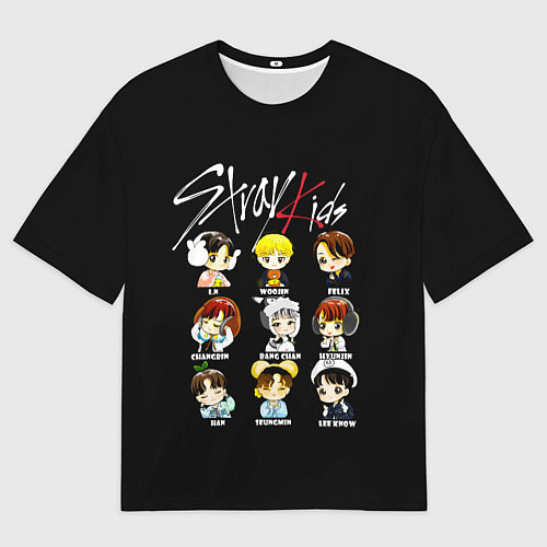 Мужская футболка оверсайз Stray Kids / 3D-принт – фото 1