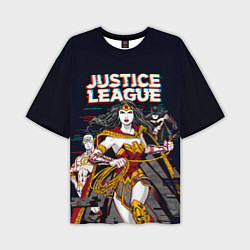 Мужская футболка оверсайз Justice League