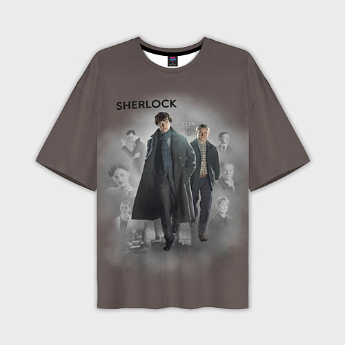 Мужская футболка оверсайз Sherlock / 3D-принт – фото 1