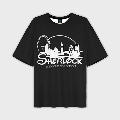 Мужская футболка оверсайз Sherlock / 3D-принт – фото 1