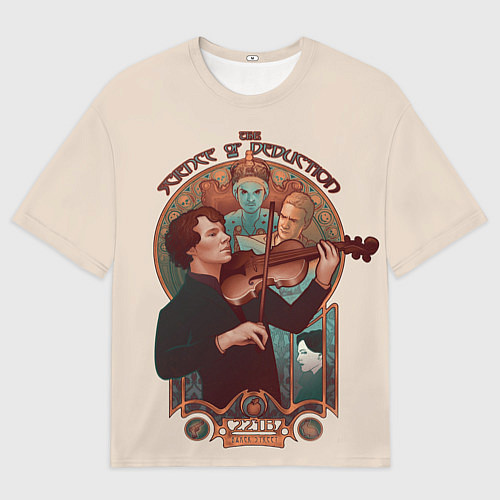 Мужская футболка оверсайз Sherlock / 3D-принт – фото 1