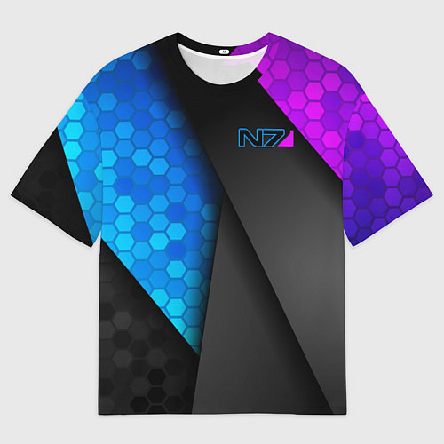 Мужская футболка оверсайз Mass Effect N7 / 3D-принт – фото 1