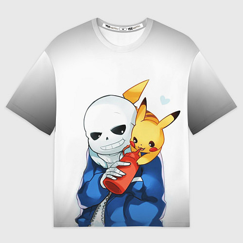 Мужская футболка оверсайз UNDERTALE / 3D-принт – фото 1