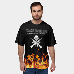 Футболка оверсайз мужская Iron Maiden, цвет: 3D-принт — фото 2