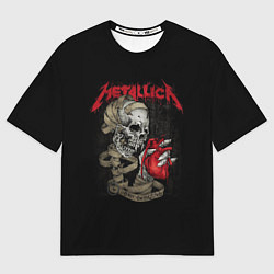 Футболка оверсайз мужская Metallica, цвет: 3D-принт