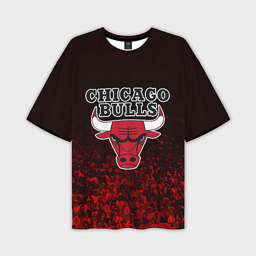 Мужская футболка оверсайз CHICAGO BULLS / 3D-принт – фото 1