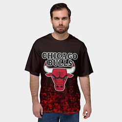 Футболка оверсайз мужская CHICAGO BULLS, цвет: 3D-принт — фото 2