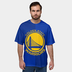 Футболка оверсайз мужская GOLDEN STATE WARRIORS, цвет: 3D-принт — фото 2