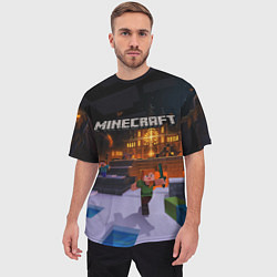 Футболка оверсайз мужская MINECRAFT, цвет: 3D-принт — фото 2