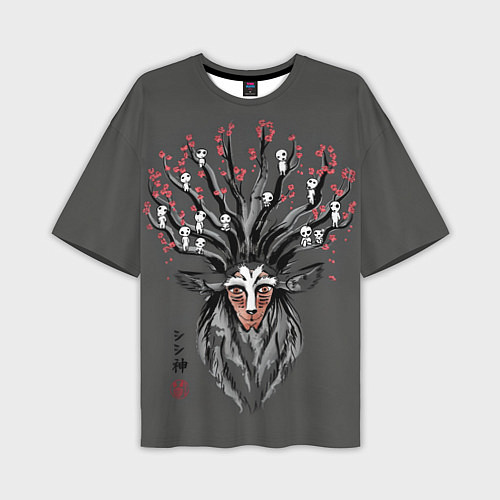 Мужская футболка оверсайз Princess Mononoke / 3D-принт – фото 1