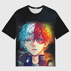 Мужская футболка оверсайз My Hero Academia идзуку