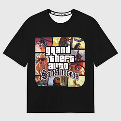 Футболка оверсайз мужская GTA SA, цвет: 3D-принт