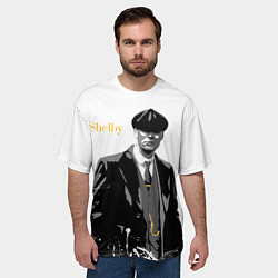 Футболка оверсайз мужская Томас Шелби, цвет: 3D-принт — фото 2