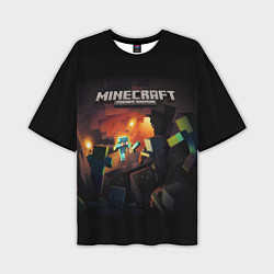 Футболка оверсайз мужская MINECRAFT, цвет: 3D-принт