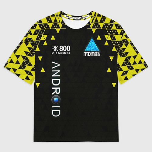 Мужская футболка оверсайз DETROIT: BECOME HUMAN / 3D-принт – фото 1