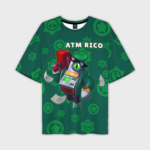 Мужская футболка оверсайз ATM RICO / 3D-принт – фото 1