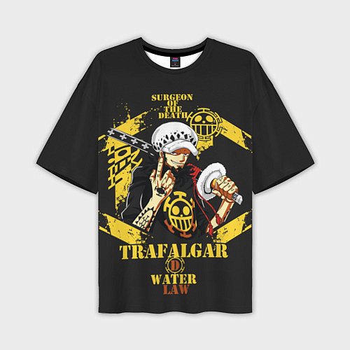 Мужская футболка оверсайз One Piece Trafalgar Water / 3D-принт – фото 1