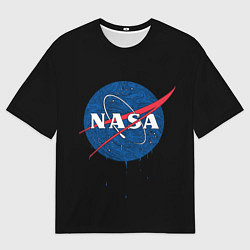 Футболка оверсайз мужская NASA Краски, цвет: 3D-принт