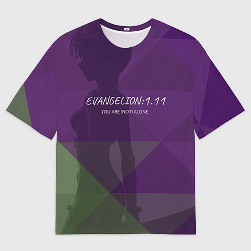 Мужская футболка оверсайз Evangelion: 111 / 3D-принт – фото 1