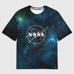 Футболка оверсайз мужская NASA, цвет: 3D-принт