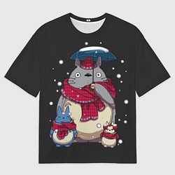 Футболка оверсайз мужская My Neighbor Totoro, цвет: 3D-принт