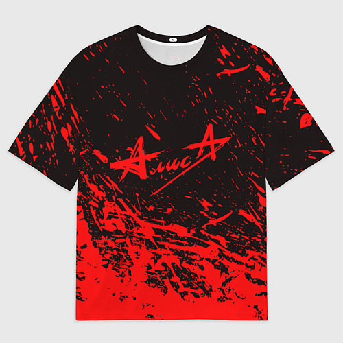 Мужская футболка оверсайз АлисА / 3D-принт – фото 1