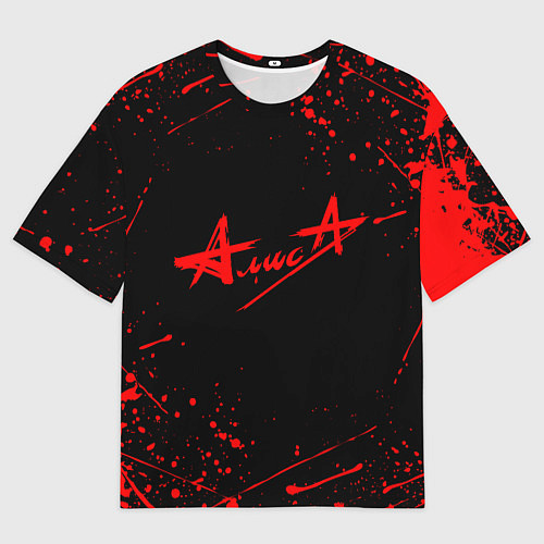 Мужская футболка оверсайз АлисА / 3D-принт – фото 1