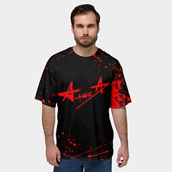 Футболка оверсайз мужская АлисА, цвет: 3D-принт — фото 2