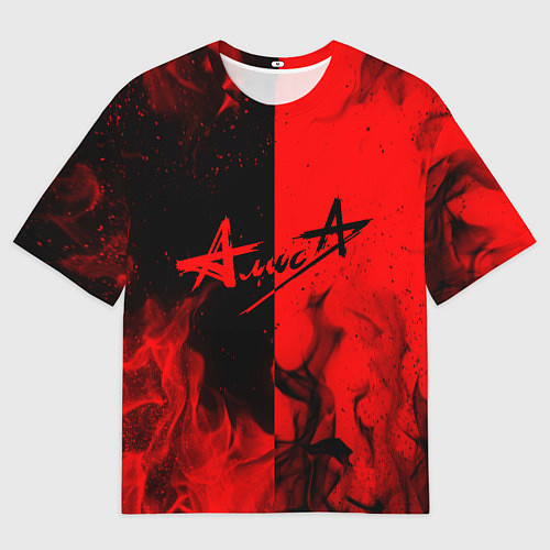 Мужская футболка оверсайз АлисА / 3D-принт – фото 1