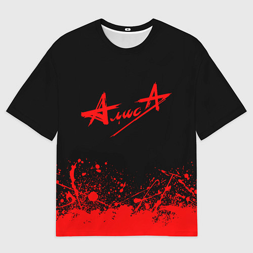 Мужская футболка оверсайз АлисА / 3D-принт – фото 1