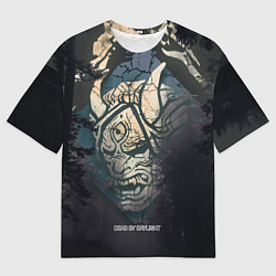 Мужская футболка оверсайз DBD - monster from forest