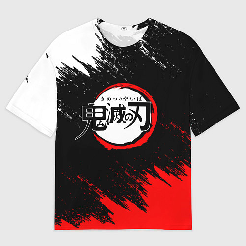 Мужская футболка оверсайз KIMETSU NO YAIBA / 3D-принт – фото 1