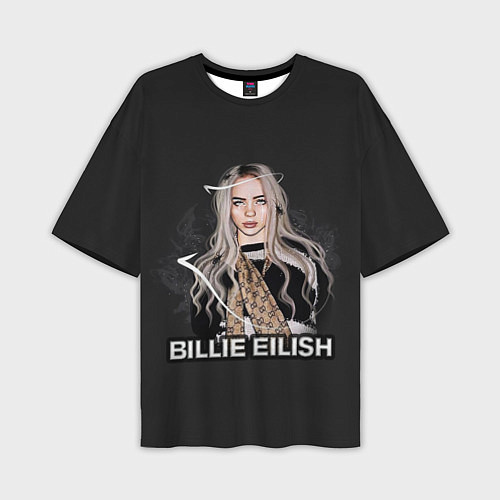 Мужская футболка оверсайз BILLIE EILISH / 3D-принт – фото 1