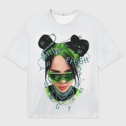 Мужская футболка оверсайз BILLIE EILISH / 3D-принт – фото 1