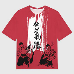 Футболка оверсайз мужская Айкидо, цвет: 3D-принт