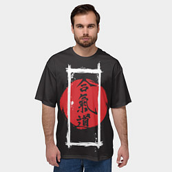 Футболка оверсайз мужская Айкидо, цвет: 3D-принт — фото 2
