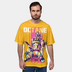 Футболка оверсайз мужская Apex Legends Octane, цвет: 3D-принт — фото 2