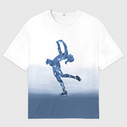 Мужская футболка оверсайз Фигурное катание