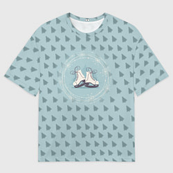 Мужская футболка оверсайз Фигруное катание