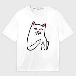Футболка оверсайз мужская Meme Cat, цвет: 3D-принт