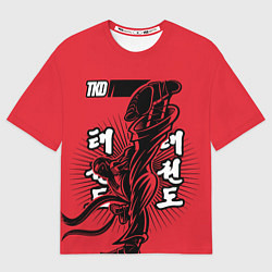 Футболка оверсайз мужская TKD, цвет: 3D-принт