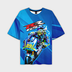 Футболка оверсайз мужская Suzuki MotoGP, цвет: 3D-принт