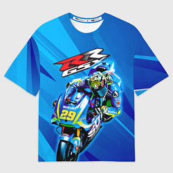 Футболка оверсайз мужская Suzuki MotoGP, цвет: 3D-принт