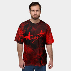 Футболка оверсайз мужская АлисА, цвет: 3D-принт — фото 2