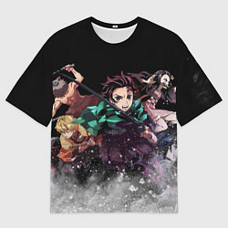 Мужская футболка оверсайз KIMETSU NO YAIBA