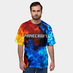 Футболка оверсайз мужская MINECRAFT, цвет: 3D-принт — фото 2