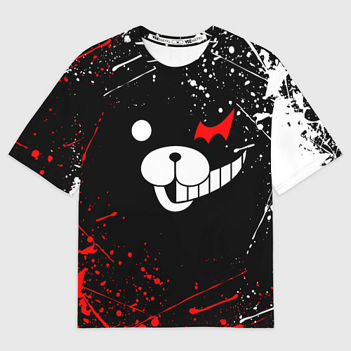 Мужская футболка оверсайз MONOKUMA / 3D-принт – фото 1