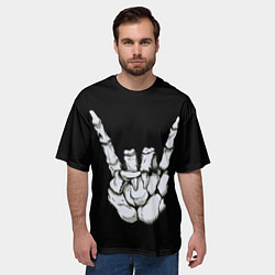 Футболка оверсайз мужская Rock, цвет: 3D-принт — фото 2